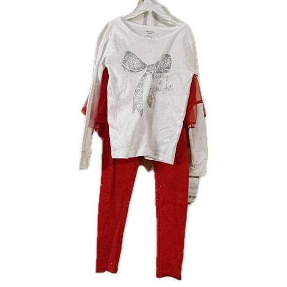 Carter's White and Red Kids Matching Set - Picture 1 of 5